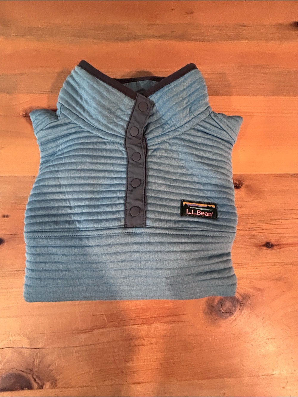 L.L.Bean Airlight Blue Pullover Womens Small - Picture 8 of 8
